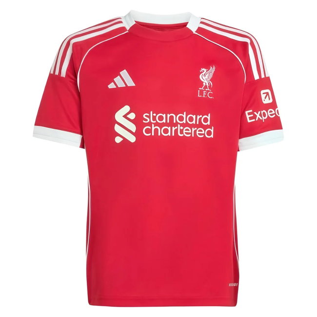 2025-2026 Liverpool Home Shirt (Kids) (M.Salah 11)-SoccerKits Hub | Buy Soccer Jerseys Online